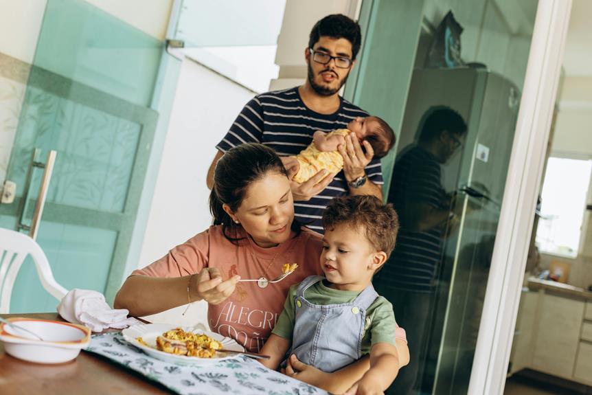 feeding baby at every stage
